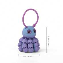 1pc/3pcs 3D Printed Ocean Animal Series Keychain, Creative Octopus Keyring Pendant Bag Charm Car Key Chain, Gift For Friends Birthday, Holiday, Daily