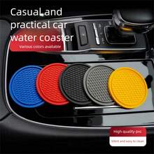 Universal Anti-Slip Cup Holder Coaster With Embedded Decorative Accessories, Car Interior Accessories - Multicolor - View 7