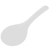 Plastic Rice Paddle, Design Rice Scoop Spoon Server Restaurant Kitchen Cooking Utensil - White - View 1
