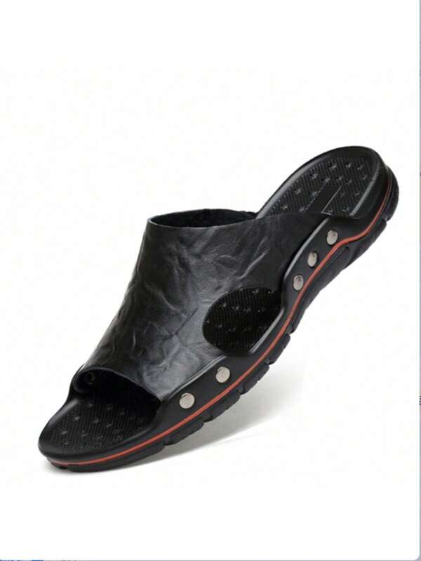 Men's Outdoor Flip-Flops, Fashion Slide Sandals, Minimalist Stylish Casual Daily, Size 38-48 Plus Size