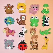 10/12/16pcs Refrigerator Magnets, Room Decor Stickers. Rubber Soft Magnetic Fridge Magnets, Material: PVC Soft Rubber, Size: Approx. 4.5-5CM, Features: 3D Stereoscopic, Long-Lasting, Non-Fading, Applicable For Posting Notes, Memos, Photos, Decorating Refrigerators, Early Education Stickers, Etc. - Multicolor - View 13