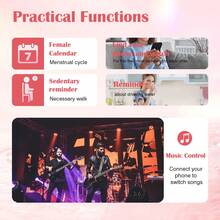 MixtataDi Smart Watch, Wireless Calling /Dial, Multi -Sport Mode, Calling Reminder And Rejection, SMS Reminder, Custom Wallpaper,Holiday Gifts, Birthday Gifts - Hồng - Xem 6