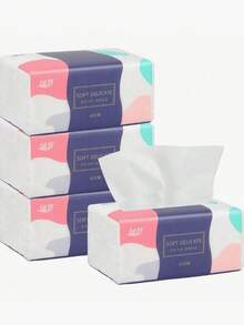 6pcs Toilet Paper 420 Large Pack Paper Towels Large Paper Towels 5-Ply Thick Facial Tissues Draw A Whole Box Of Toilet Paper Hand Towels Multi-Purpose Paper Towels, Napkins - Multicolor - View 10