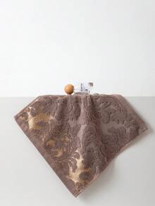 1pc Brown Simple Lightweight Thin Bath Towel, 70*140cm Floral Jacquard Pattern, Suitable For Adults, Swimming, Bathing, Kitchen, Face Washing, Hand Towel 34*74cm Or 34*34cm Handkerchief, Quick Dry, Absorbent, Soft, Suitable For Bathroom, Kitchen, Travel, Holiday Gift, Gym, Beach, Hotel, Salon, Outdoor Shower Towels For Beauty Salon, Hotel Sports,Home Essentials, Towel, Skin Care - Brown - View 9
