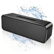 Portable Bluetooth Speaker, Wireless Speaker With Loud Stereo Deep Bass Sound, Outdoor Speakers With Bluetooth 5.0, 6H Playtime,66ft Bluetooth Range, Dual Pairing For Home,Party