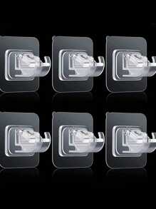 8/6/4/2Pcs Curtain Rod Brackets No Drilling, Self Adhesive Curtain Rod Holders Nail Free Adjustable Curtain Rod Hooks Curtain Hangers For Bathroom Kitchen Bathroom Hotel, Shower Curtain Rod