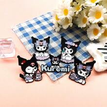 Sanrio Sanrio 1 szt./5 szt. Hello Kitty Kuromi Anime Cartoon Urocza i oryginalna broszka metalowa naszywka, dodatek do odzieży, plecaka, nadaje się do noszenia na co dzień i jako prezent dla przyjaciół. Akcesoria biurowe, koszule, kurtki, biżuteria, Boże Narodzenie, Halloween.
