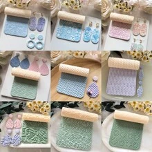 Soft Clay Mold Texture Roller - High Precision Design, Creates Uniform Texture Effect, Ideal For DIY Crafts, Art Design And Jewelry Making, Craft Tool | Art Crafts | Smooth Texture - Texture Roller - View 12