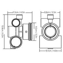 Accesorios de chorro hidráulico giratorio para bañera de masaje, adecuados para piscinas, piscinas de masaje, piscinas de spa y otras piscinas civiles. - Blanco - Ver 6