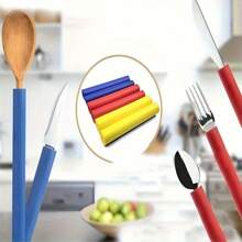 6-Piece Grip Assist Sleeves, 3 Sizes For Daily Items – Utensil Holders, Toothbrush, Pen & Household Aids,Ergonomic Non-Slip Auxiliary Tools