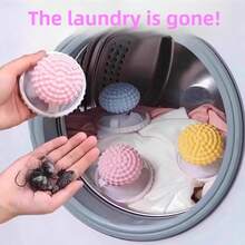 iDestry Waschmaschinenfilter Bildschirm Anti-Verwicklung Anti Klebende Entfernung Haar Saugen Reinigung Schwimmende Objekte Flecken Wäsche Kugel
