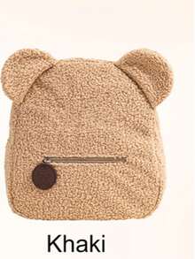 Personalized Embroidered Teddy Bear Backpack, Fluffy Kids Toddler Backpack, Customized Letter Backpack For Children - Many - View 13