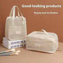 Uma bolsa de higiene pessoal multifuncional, de alta capacidade e de alta qualidade, portátil, com compartimentos separados para viagens