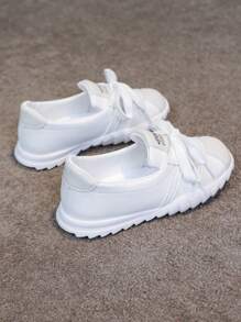 Girls' Casual White Sneakers, Children Sports Shoes For Spring/Autumn