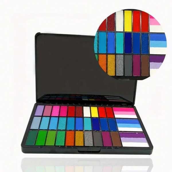 33 Colors Water-Soluble Face Painting Makeup, Rich Color Saturation, Easy To Wash, Suitable For Sports Games, Cheerleading, Halloween, Carnival, Christmas, Performances, Anime Conventions, Cosplay,For School Supplies,Back To School
