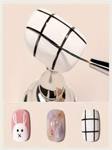 Pinceau de peinture doré ultra-fin à pointe, outil pour nail art œil de chat, pinceau professionnel super fin pour la conception d'ongles et l'art, pinceau de peinture, pinceau floral, traçage, convient pour la peinture sur métal faite main. Convient pour les artistes DIY, Halloween, Noël, cadeau d'anniversaire parfait. Convient pour la maison, le salon de beauté, la peinture de mariage