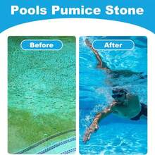 3pcs/Set Handheld Pool Pumice Stone Brush With Handle, Suitable For Pool Cleaning, Scrubbing Pool Tiles, Spa Tile Grout, Concrete, Kitchen, Bathroom And Courts - Grey - View 4