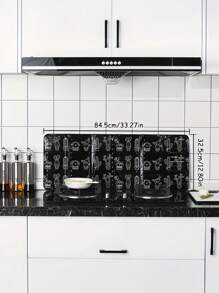 2 pièces Écran anti-éclaboussures de cuisine, écran anti-éclaboussures, bouclier anti-huile de cuisine, écran anti-éclaboussures antiadhésif, écran anti-éclaboussures en aluminium, écran d'isolation thermique de cuisinière, ustensiles de cuisine pour la cuisson, la friture, la cuisson, la maison, les voyages