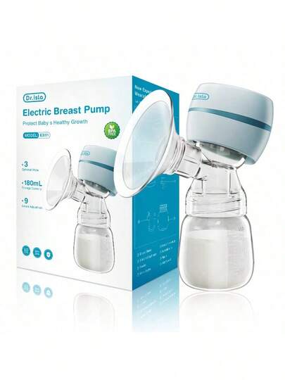 Electric Silent Breast Pump Massager Rechargeable Portable Baby Breastfeeding Collector
