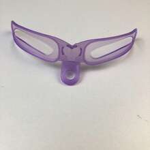 8片装可重复使用眉形模板，眉形塑造套装，眉妆模板，眉形修饰器，带手柄的眉毛修型模板，易于使用的眉形定型套装 - 8种不同眉形，耐用PVC材质带手柄的修型卡，可完美勾勒眉形，眉毛修剪器，眉毛绘制工具，化妆工具，美容工具 - 彩色 - 查看 8