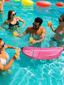 5 Stücke - Fixierter aufblasbarer Bananenring Wurfspiel Set, auflässbares Bananen-Ring Wurf Spiel geeignet für Junggesellinnenabschied, Jungfernabsteiger Party, Braut Party Dekoration, Verlobungsfeier, Lingerie Party, Weihnachten tag, Abschlussfeier (1 Banane und 4 Ringe)