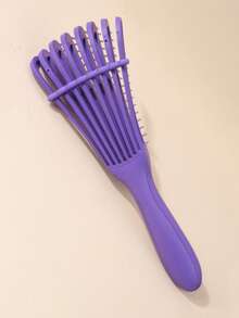 1/3 chiếc lược gỡ rối cho tóc đen tự nhiên, lược gỡ rối cho tóc xoăn Afro kết cấu 3/4abc, gỡ rối nhanh hơn và dễ hơn cho tóc ướt hoặc khô mà không đau (màu tím) - Màu tím - Xem 8