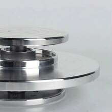 1件陶瓷陶艺旋转工具，双面铝合金陶土雕塑平台