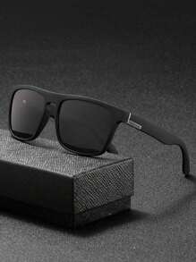 3pcs Sports Fashion Eyeglasses, Retro Square Driving Fishing, Ice Blue Lens - 3PCS - View 7