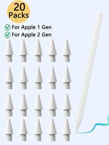 1/2/3/4/5/6/10/20pcs Upgraded Apple Pencil Replacement Tips, Durable Multi-Compatible IPencil Tip Accessories, Suitable For IPad Pro/Apple Pencil Pro/USB-C/1st Gen/2nd Gen - Multicolor - View 16
