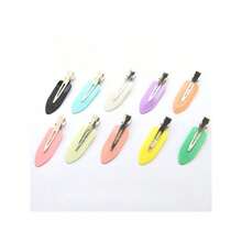 1pcs, Traceless Hair Clip, Shredded Hair Side Clip, Ins, Glue Cute Hair Clip, Pink Acrylic - 淺粉色 - 查看 3