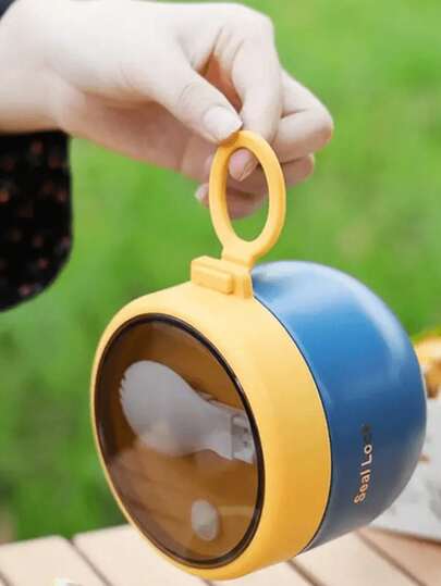 1pc 600ml Insulated Lunch Box - Advanced Insulation Material Keeps Food Fresh And Warm All Day Long, Perfect For Work Or School, Kitchen, Christmas Gifts. Kitchen And Dining Supplies, Tableware. Convenient And Practical