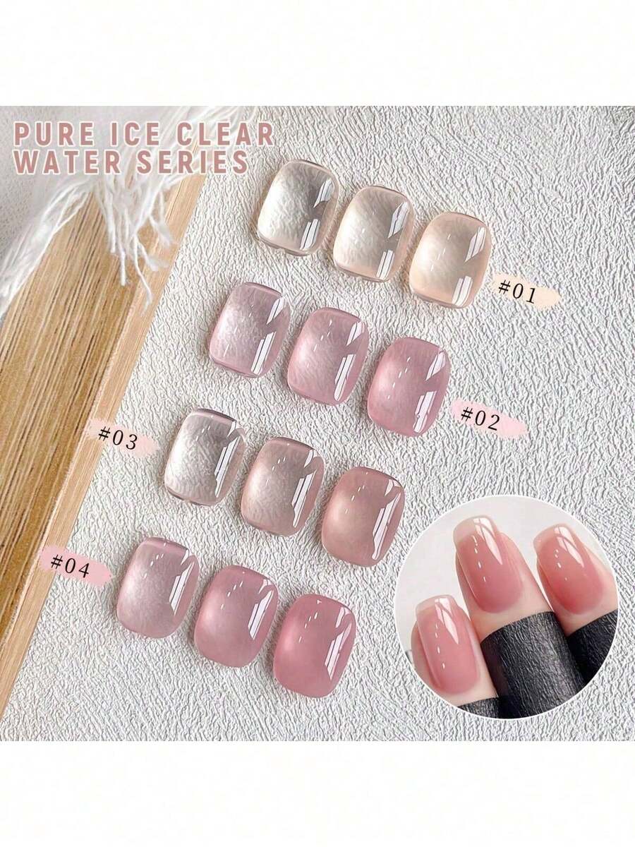 MORDDA 5Ml 4 Colors New Popular Nail Gel Semi Permanent Nail Art Soaking UV LED Nail Salon DIY Nail Salon Gel