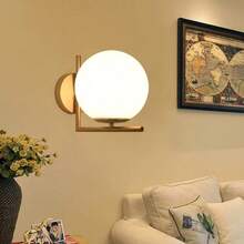 1 件美式床头壁灯，E27 插座，硬接线，北欧客厅背景壁灯，简约现代酒吧楼梯走廊照明灯具，不含灯泡 - 彩色 - 查看 5