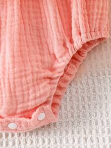 2pcs/Set Cute Toddler Girls Embroidered Suspender Mesh Dress, Elegant Series, Perfect Gift For Baby - Pink - View 6