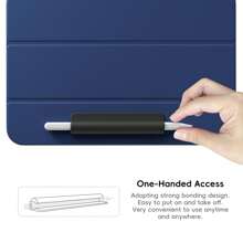 1 Stück Silikon Stifthalter, selbstklebende kapazitive Stiftaufbewahrungsbox, Schreibstifthalter kompatibel mit Stylus Stift der 1. und 2. Generation, Stylus Stift Schutzhülle