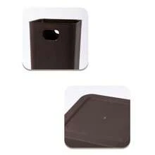 1pc Household Bathroom Wastebasket With Lid, Nordic Style Sorting Trash Bin For Office, Bedroom, Kitchen, Bathroom And Living Room Large,Kitchen,Bathroom,Multi-Colored Trash Can,Garbage Bin, Household With Lid, Simple Square Living Room, Kitchen, Bathroom, Toilet, Style, High Aesthetic Value, Light Luxury Paper Basket