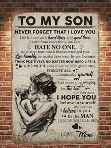 1 件复古野马汽车金属锡标牌 8X12 非常适合男人的洞穴、车库或农舍装饰，是汽车爱好者的理想礼物