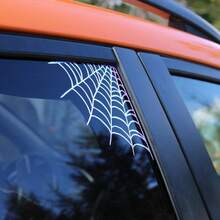 蜘蛛网汽车贴纸/哥特式汽车零件/万圣节汽车贴纸/恐怖美学/哥特式镜子贴纸/乙烯基贴纸/多种颜色！ - 均碼 - 查看 1