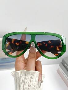 Gafas de moda envolventes y sobredimensionadas de estilo retro, gafas de estilo vintage elegante para pareja, para eventos al aire libre, uso diario, diseño casual y sencillo para verano, playa, vacaciones y viajes - Multicolor - Ver 18