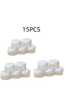 10g Set de botellas de viaje, para uso doméstico y diario, accesorios esenciales de viajes, contenedores con tapas a rosca, productos de belleza, aceites Essential, jabón corporal/conerer/champú/lavado facial/jabón de manos/dish/loción