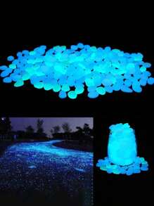 50/300/500 pièces Pierres qui brillent dans le noir de 1 yard, pierres lumineuses pour aquarium, jardin, jouets d'archéologie, pierres fluorescentes