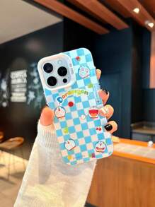 Husă de telefon colorată, licențiată oficial, compatibilă cu 16 Pro Max, husă de protecție compatibilă cu 15 Pro Max, husă transparentă cu design Doraemon, anti-cădere și anti-alunecare, imprimare color de înaltă definiție, efect lucios, compatibilă cu 11, 12, 13, 14, 15, 14 Plus, 15 Plus, 16 Plus, impermeabilă, rezistentă la șocuri, rezistentă la zgârieturi.