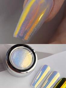 0.3g/Pc Gold Aurora Chameleon Nail Powder, Neon Powder For DIY Nail Art Decoration, Color Changing Optical Nail Powder - Multicolor - View 5