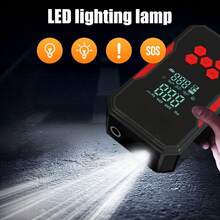 2-In-1 Portable Air Compressor/Charger, 3000A Peak 25L/Min Car Tire Air Pump, DC 12V 150PSI Portable Car Tire Air Pump, LED Light For Car Tire, Motorcycle, Bicycle