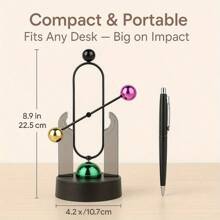 Perpetual Motion Desk Sculpture – Modern Kinetic Art For Home & Office