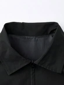 男士夹克，休闲丘比特印花轻薄拉链外套，时尚长袖春秋