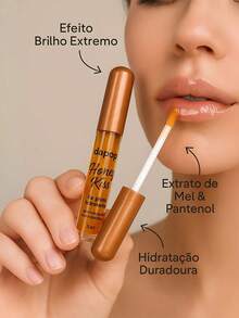 Dapop Honey Kiss Lip Oil – Hydration, Natural Shine And Smooth Effect On Lips - MEL - 查看 4