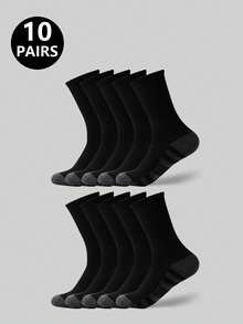 5/10/20 Pairs Of Sweat Absorbing Socks And Sports Socks - Multicolor - View 15