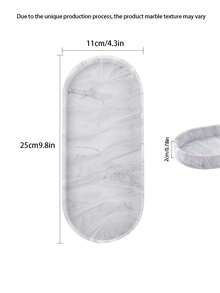 Bandeja de silicone para banheiro, bandeja de armazenamento com design multifuncional, adequada para penteadeira, pia, organizador de penteadeira, armazenamento de caixa de descarga - Mármore branco - Multicolorido - Ver 15
