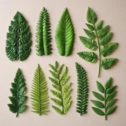 Fern Leaves Silicone Mold Resin Casting Mold Jewelry Casting Tools Fondant Suitable For Spring, Valentine's Day, Father's Day, Mother's Day, Thanksgiving, Birthday Gift DIY Mold Suitable For Home Decoration, Accessories, Brooch Suitable For Handmade Soap Dripping Glue Cup Wax Accessories